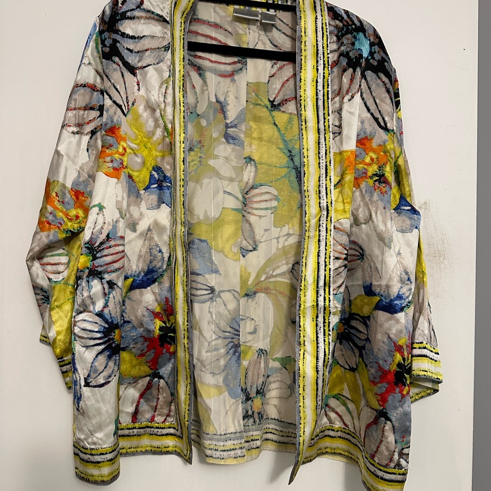 Floral Multicolor Kimono Jacket